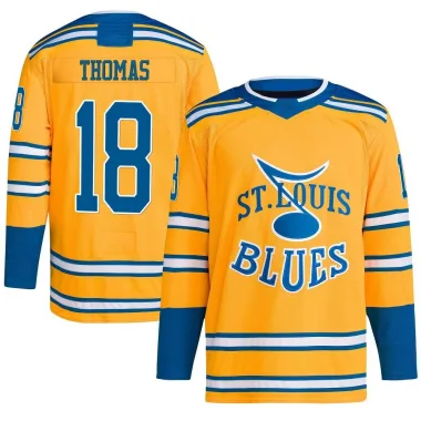 St. Louis Blues Robert Thomas 18 Home 2022 Stanley Cup Playoffs Breakaway  Men Jersey - Royal - Bluefink