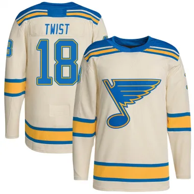 Authentic Tony Twist Cream St. Louis Blues 2022 Winter Classic Player Jersey - Men's