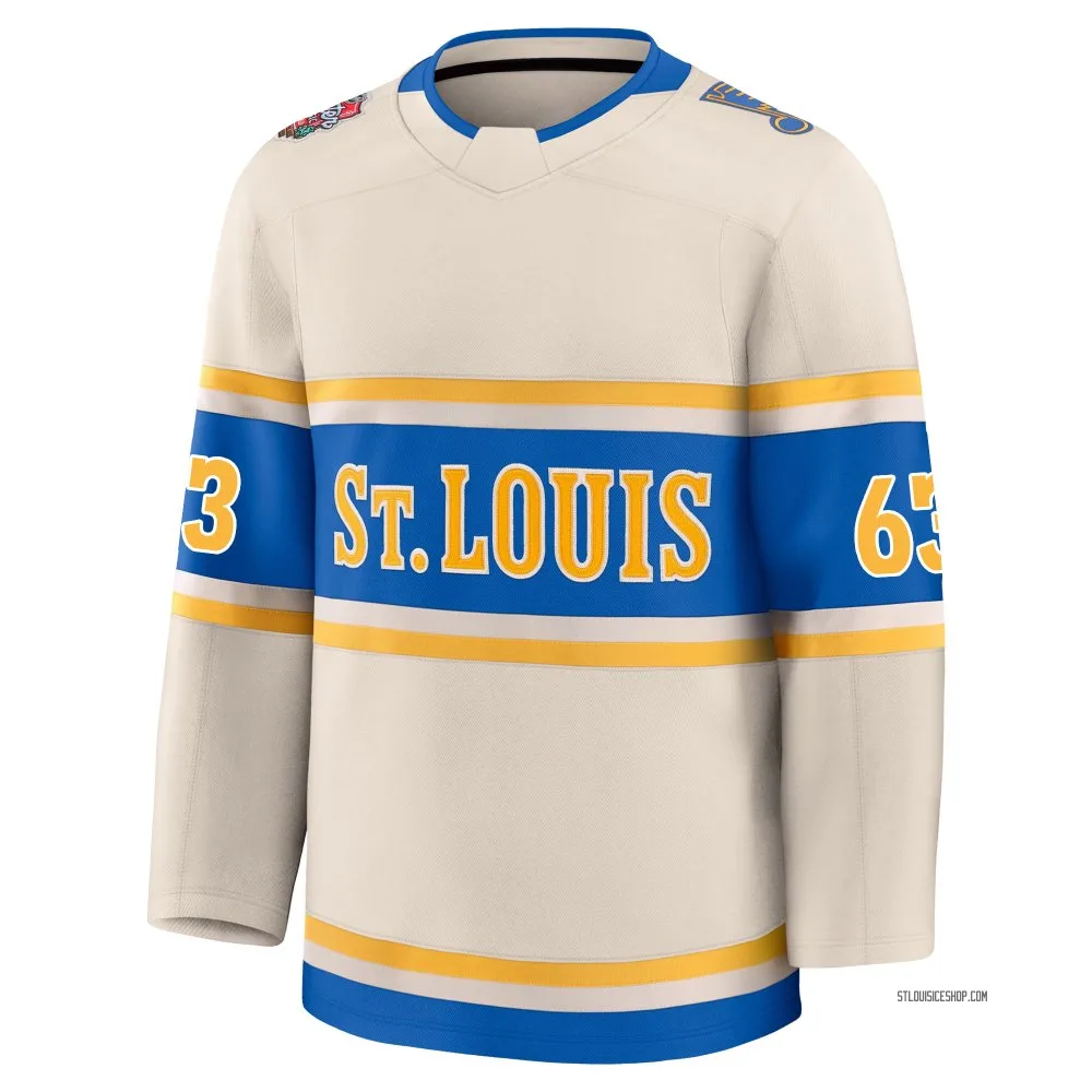 Premium Jake Neighbours Cream St. Louis Blues 2025 Winter Classic