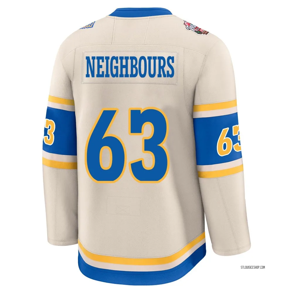 Premium Jake Neighbours Cream St. Louis Blues 2025 Winter Classic